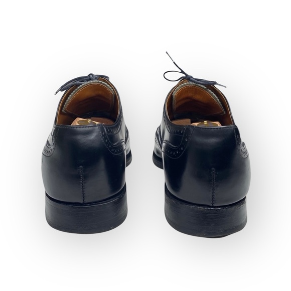 Polo Ralph Lauren ❁ Classic Oxford Wingtip Dress Shoes ❁ Black Leather ❁ 11.5 - Picture 5 of 17